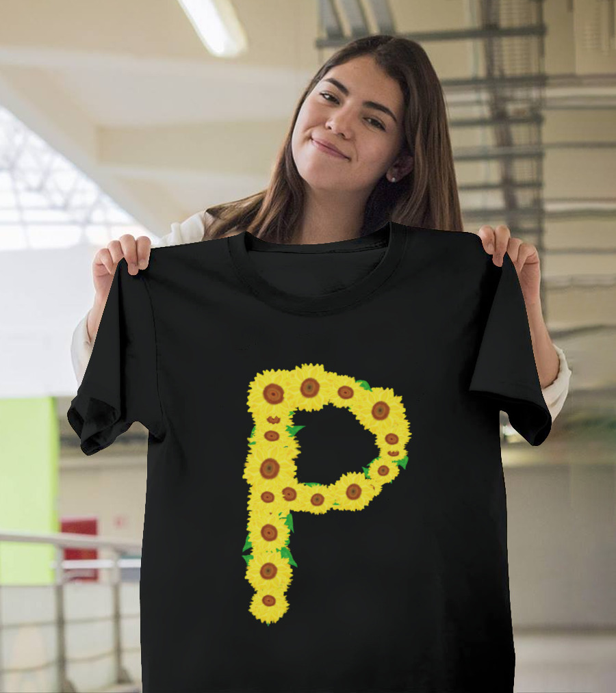 Sunflower Letter P T-Shirt