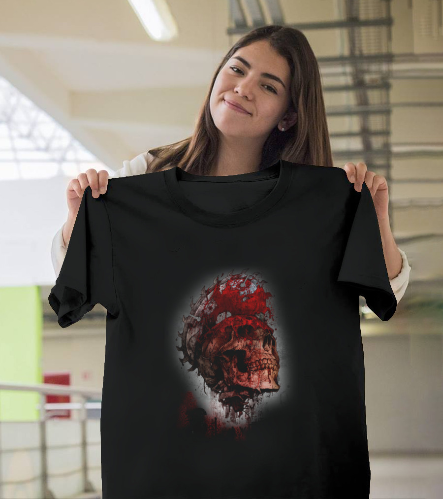 Team Slayer Skull with Blood Splatter T-Shirt