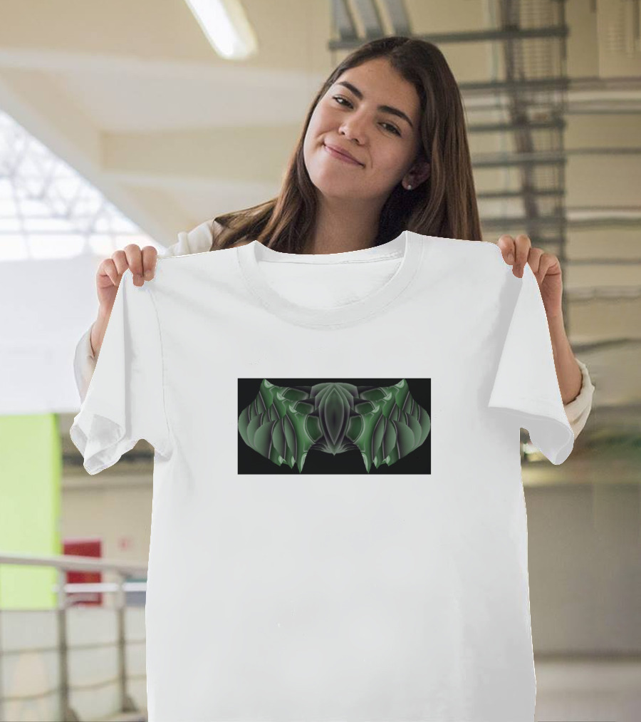 Dragonesque Symmetrical Green Dragon Wings T-Shirt