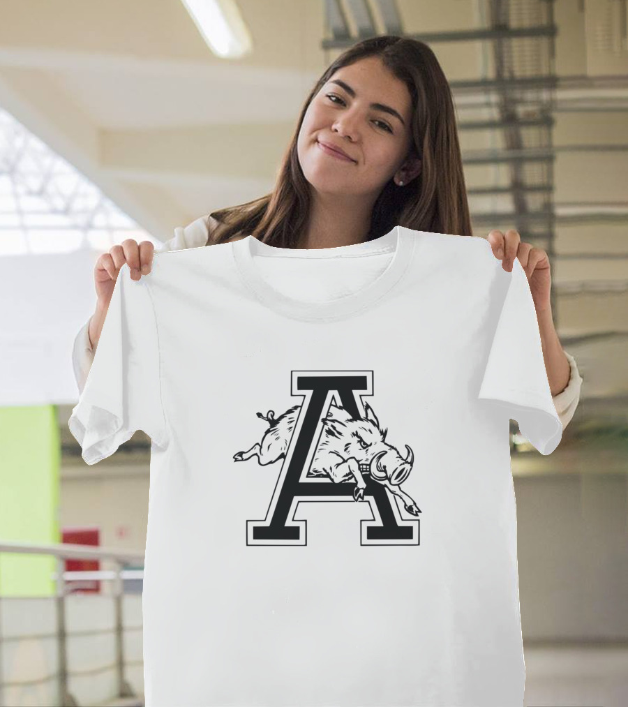 Arkansas Razorbacks Football A Logo Razorback T-Shirt