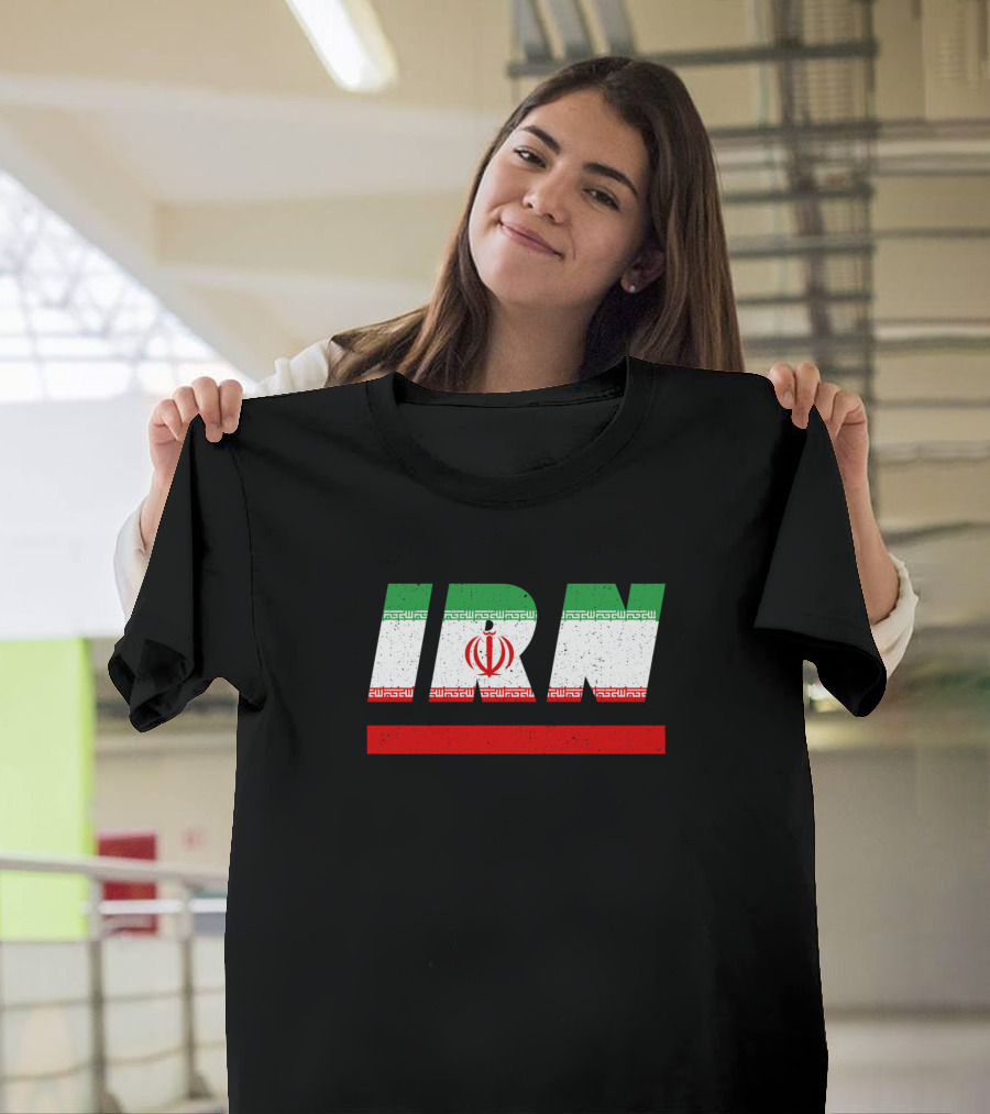 IRN Iran Persia Flag Iso Code 3166 T-Shirt