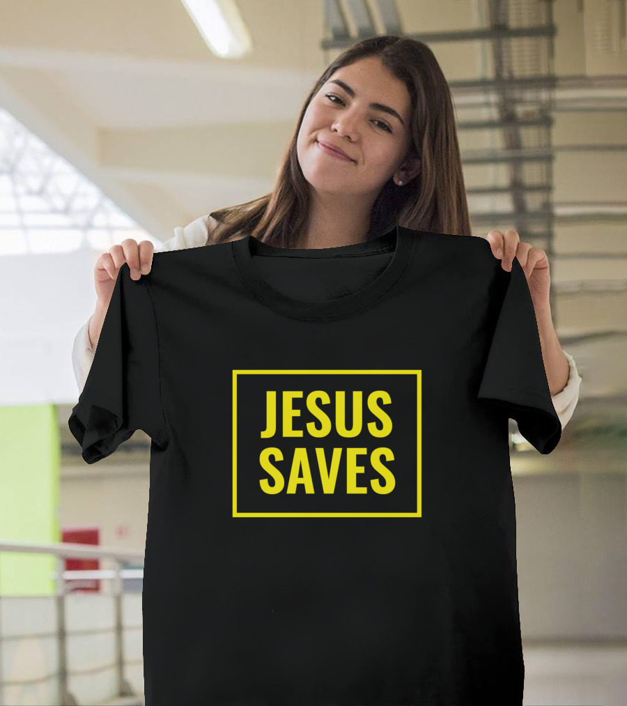 Jesus Saves Bold Christian T-Shirt