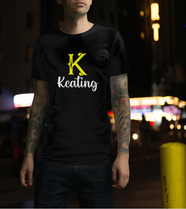 Keating Surname Initial Letter K T-Shirt