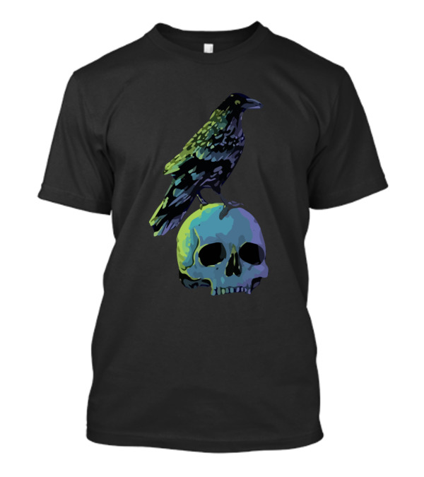 Raven On Skull T-Shirt