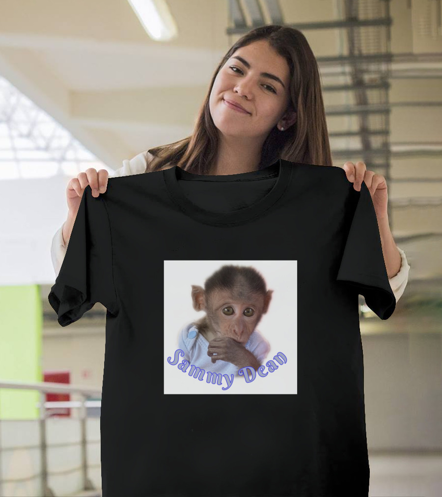 Sammy Dean Baby Monkey Charm With Adorable Expression T-Shirt