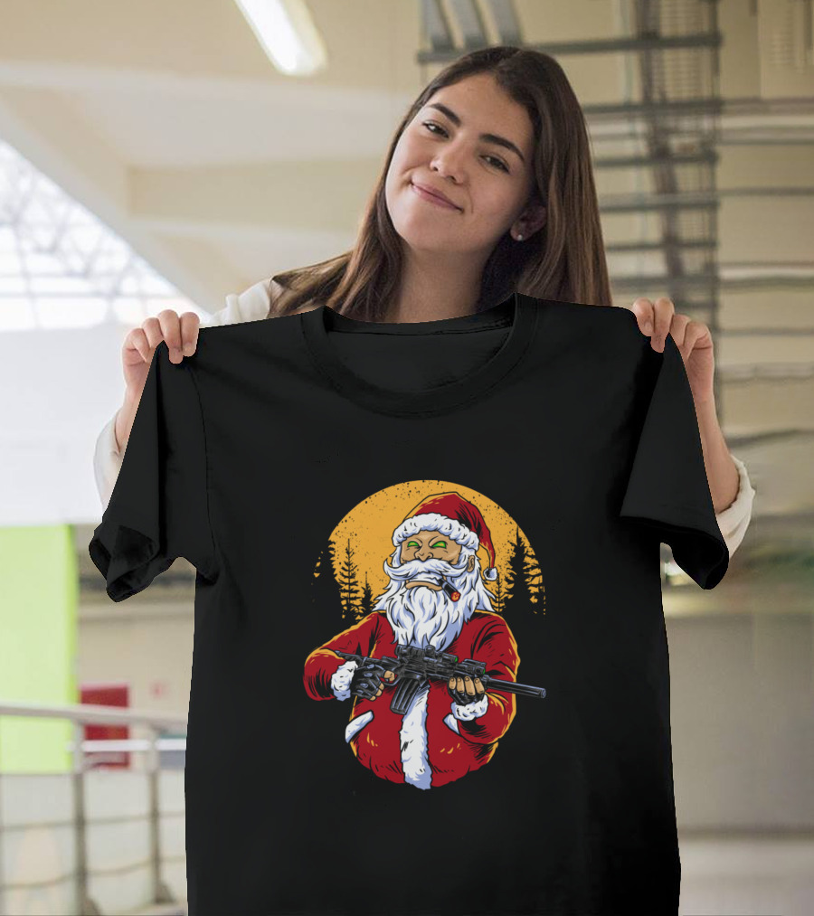 Santa Shot Em All T-Shirt
