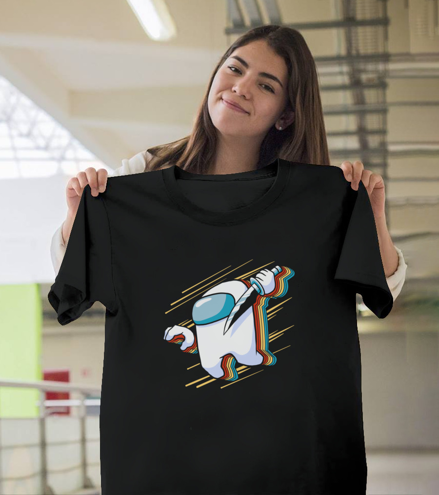 Among Us Impostor Retro Knife Slowmo T-Shirt