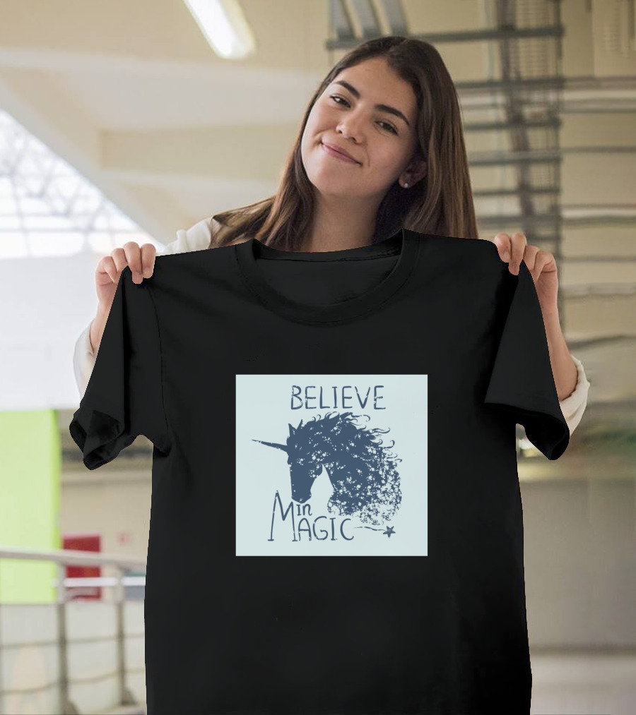 BELIEVE IN MAGIC UNICORN STAR T-Shirt