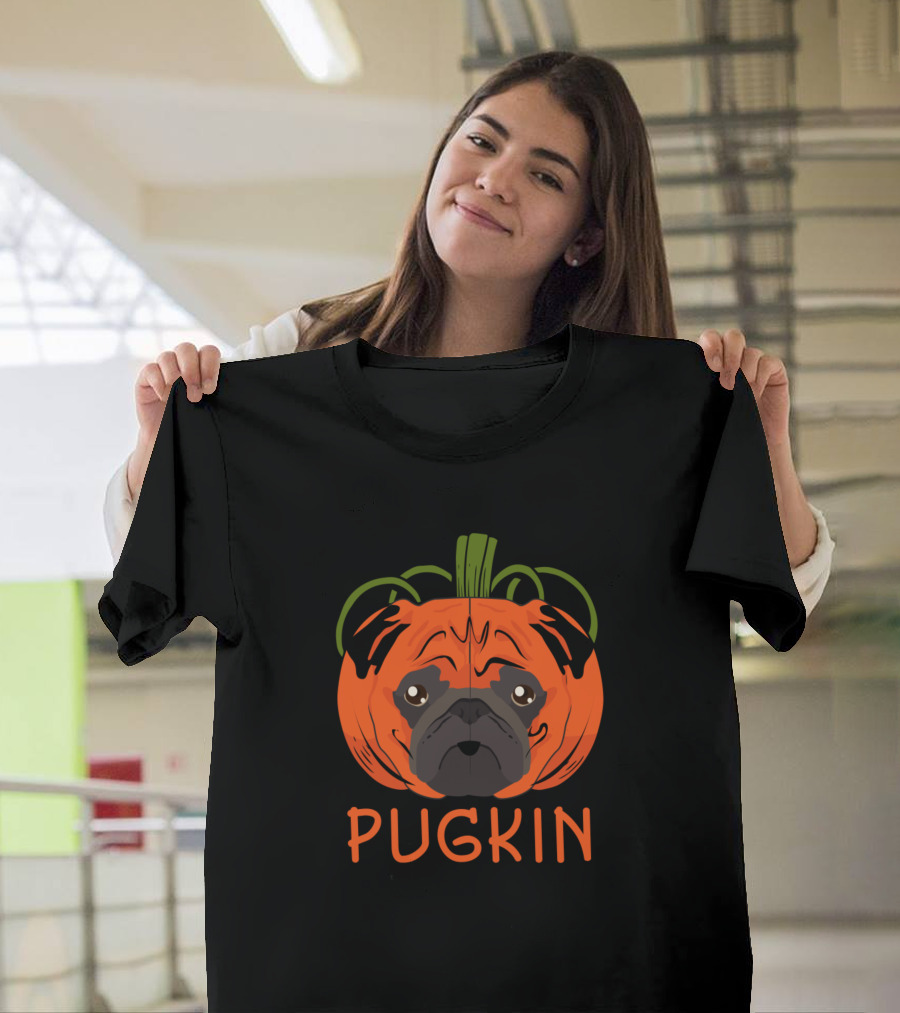 Pugkin Pug Pumpkin Halloween Kids Funny Do T-Shirt