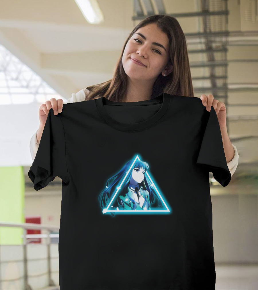 Shiba Miyuki Triangle Neon Aesthetic T-Shirt