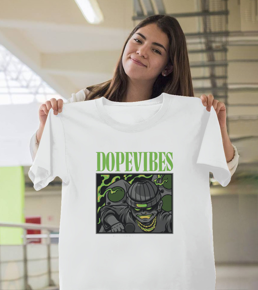 DOPE VIBES Urban Hip Hop Streetwear T-Shirt