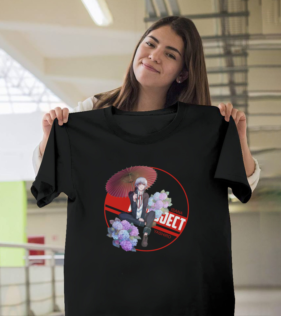 Isana Yashiro Silver King with Umbrella and Flowers K Project T-Shirt