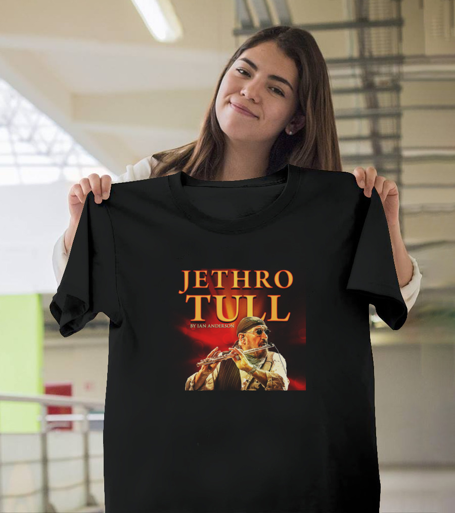 Jethro Tull by Ian Anderson Flute Performance T-Shirt
