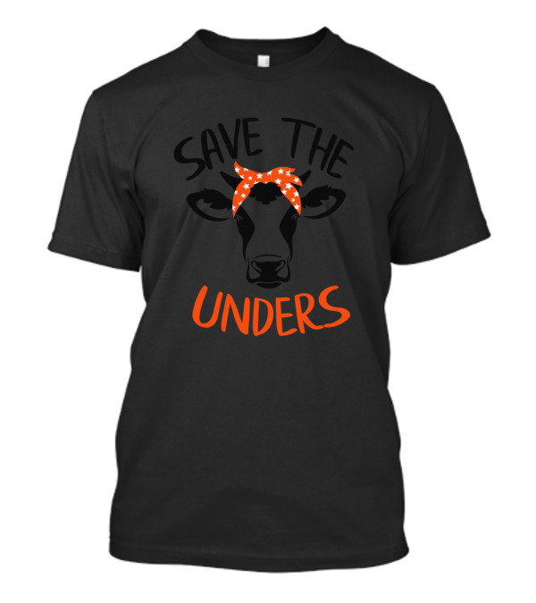 Save The Unders Cow Awareness Orange T-Shirt