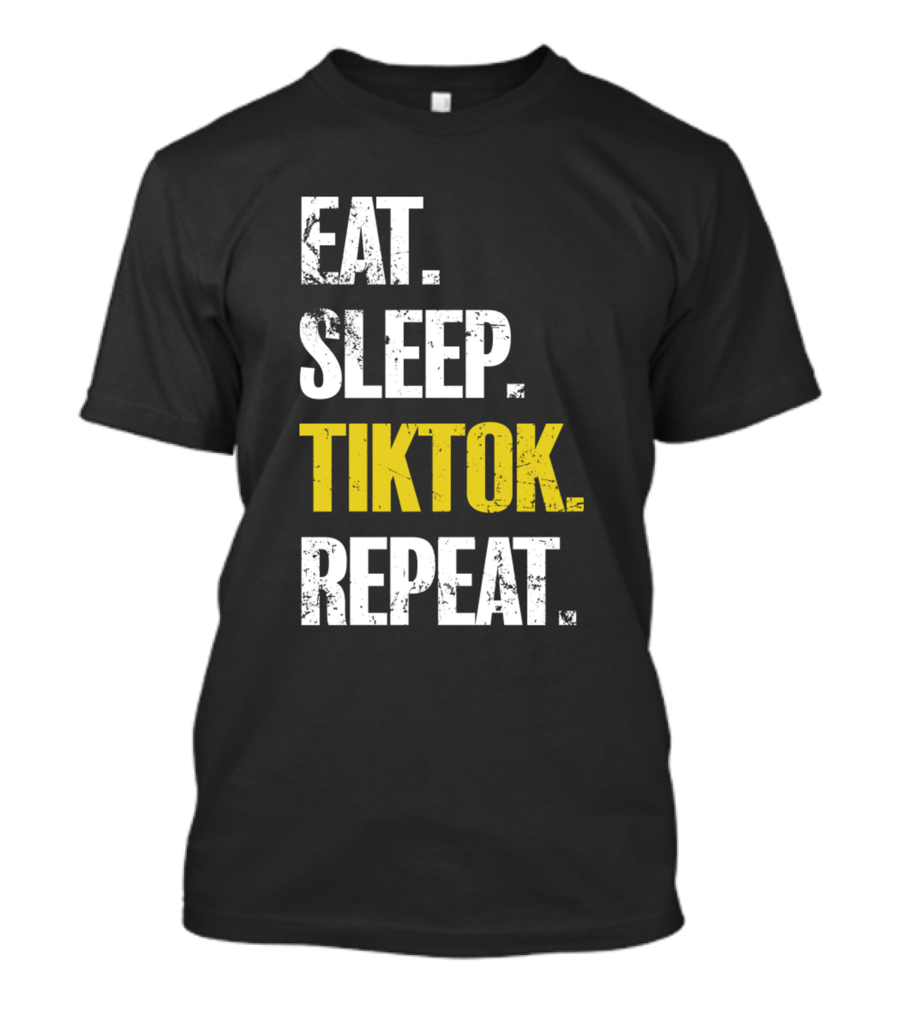 Eat Sleep Tiktok Repeat Grunge T-Shirt