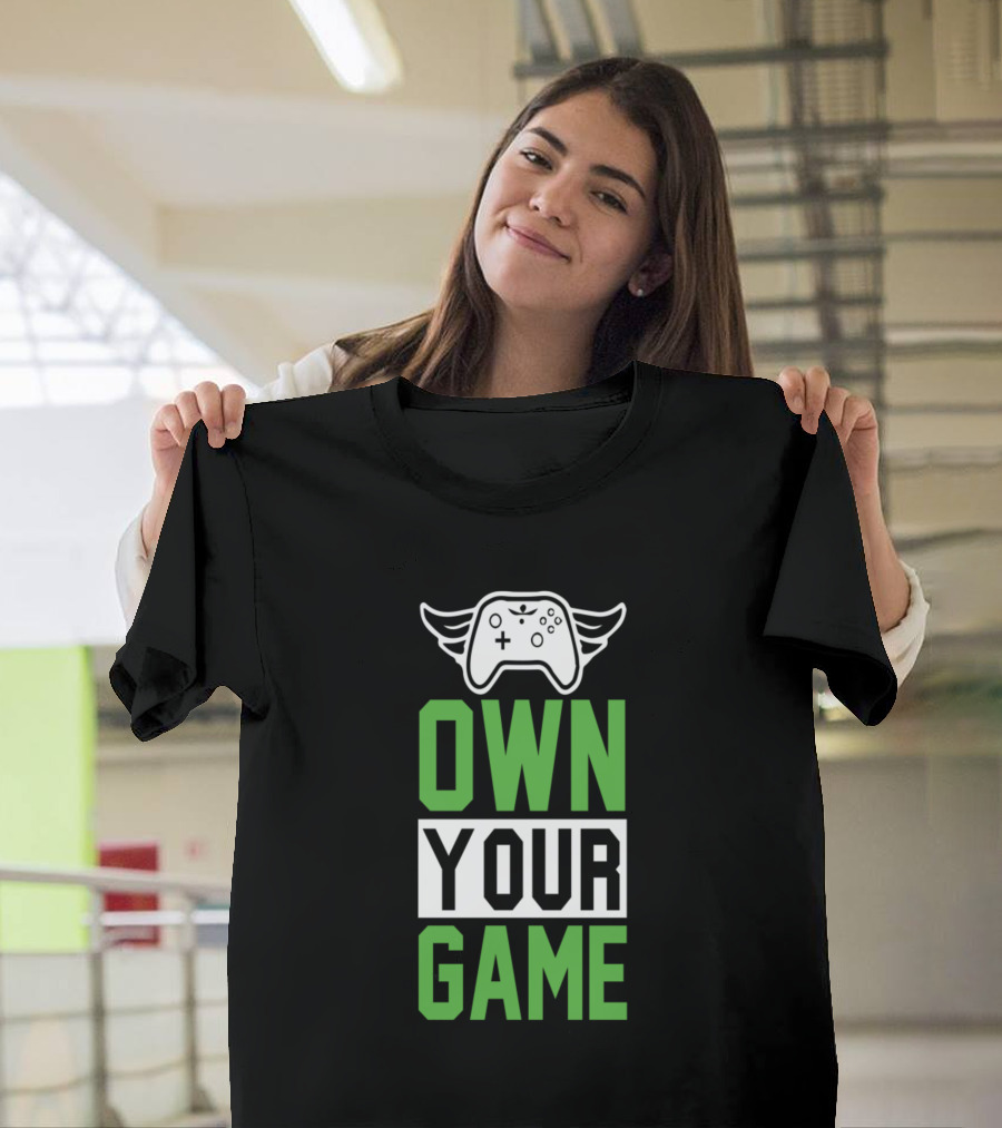 OWN YOUR GAME Winged Controller T-Shirt