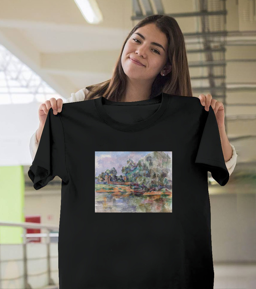 Paul C Zanne Banks Of The Seine At Medan T-Shirt
