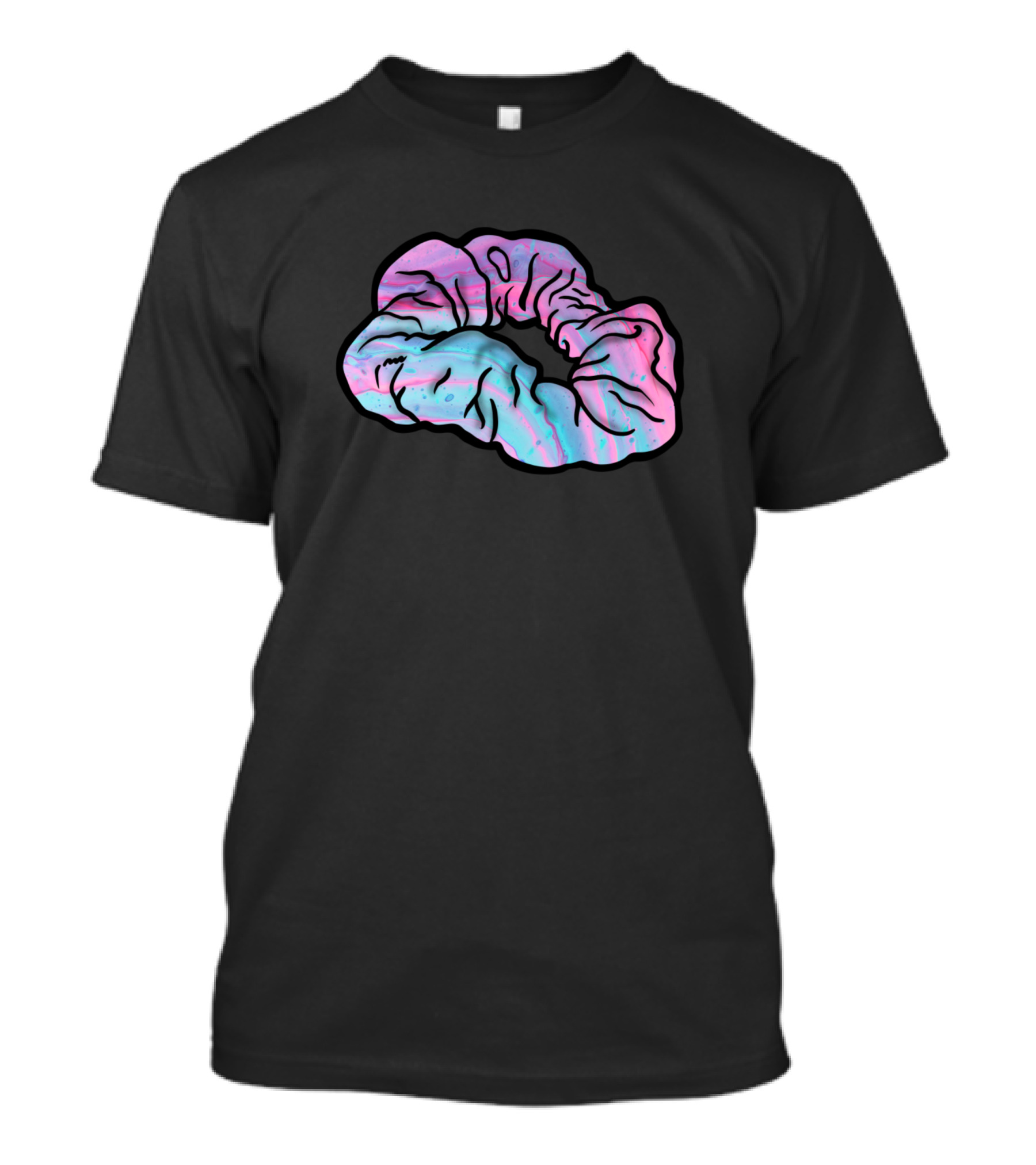 Scrunchies Pink Fun Vibrant Tie-Dye T-Shirt