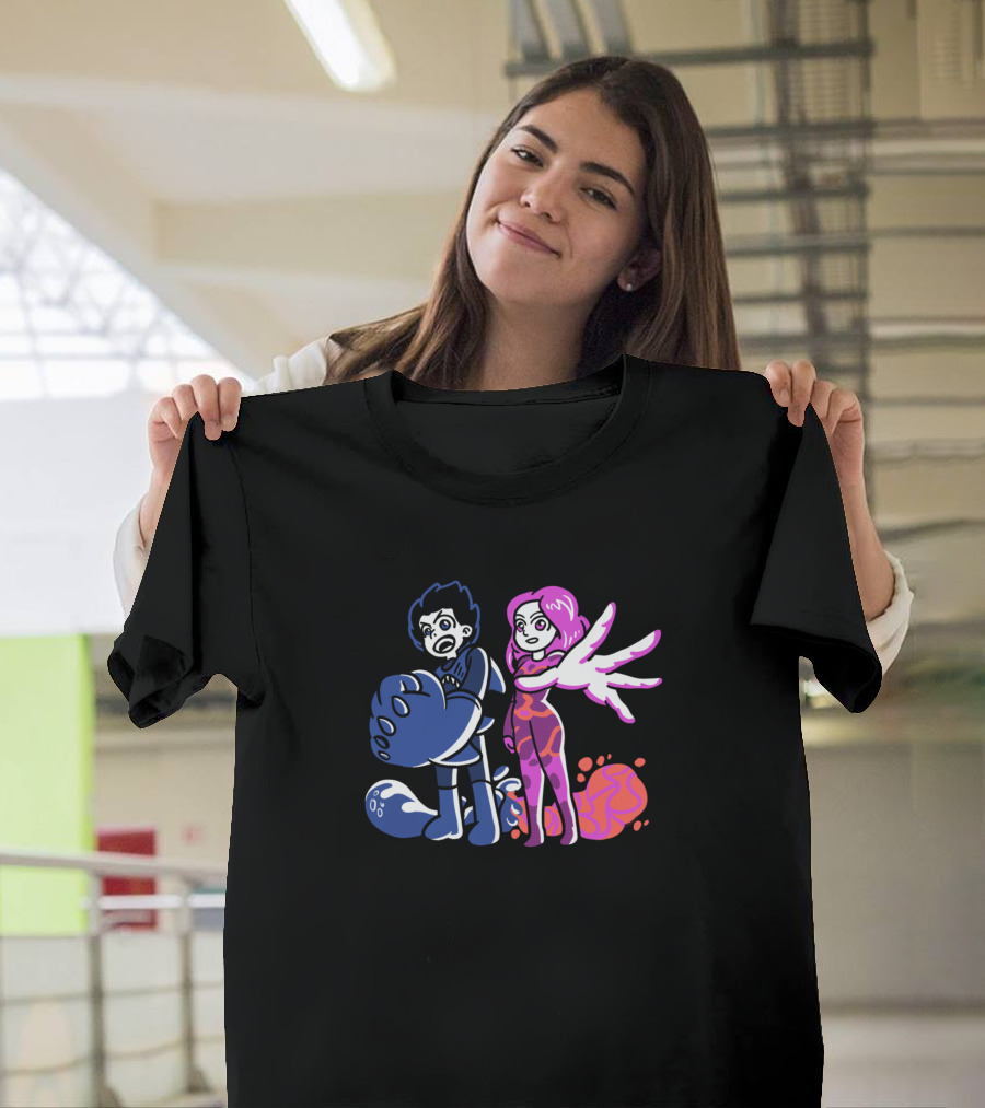 Sharkboy And Lavagirl In Cartoon Character T-Shirt