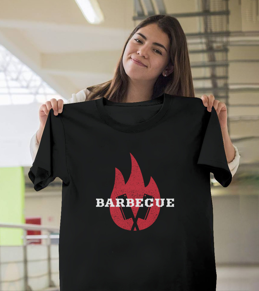 BARBECUE Flame and Cleavers T-Shirt