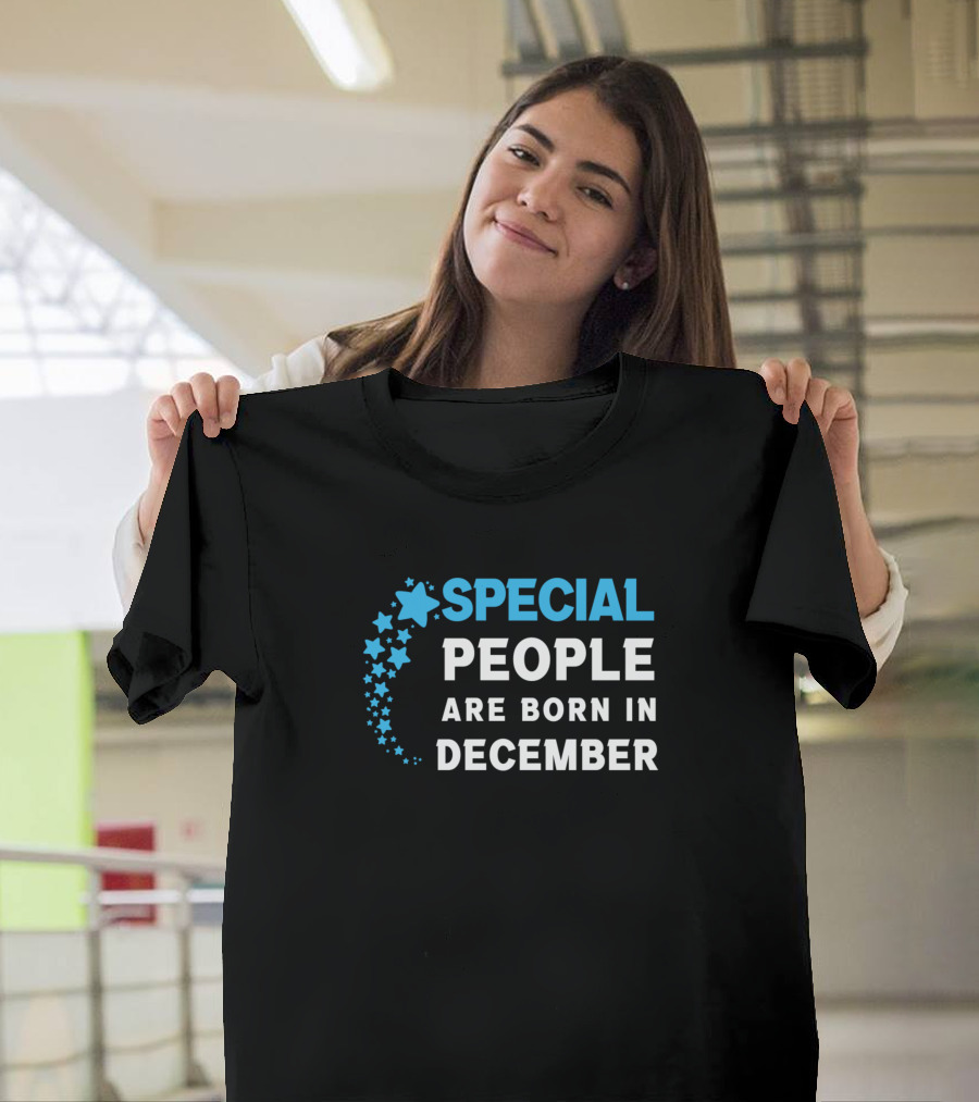 Special People Are Born In December Stars T-Shirt