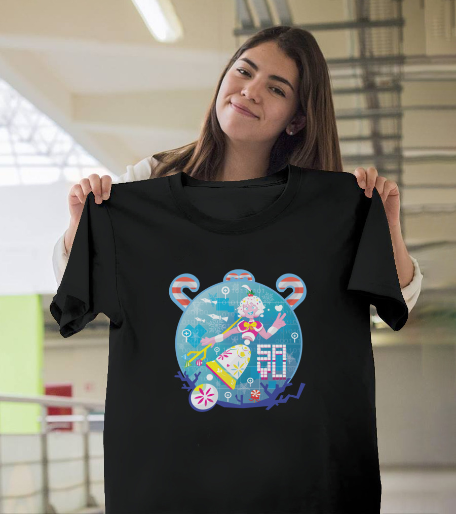 Christmas Sayu Holiday Cheer with Candy Canes and Festive Bells T-Shirt