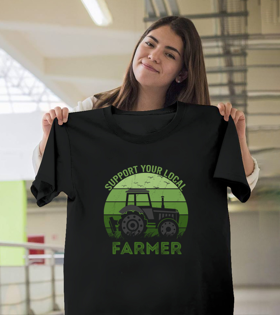 Support Your Local Farmer Tractor T-Shirt
