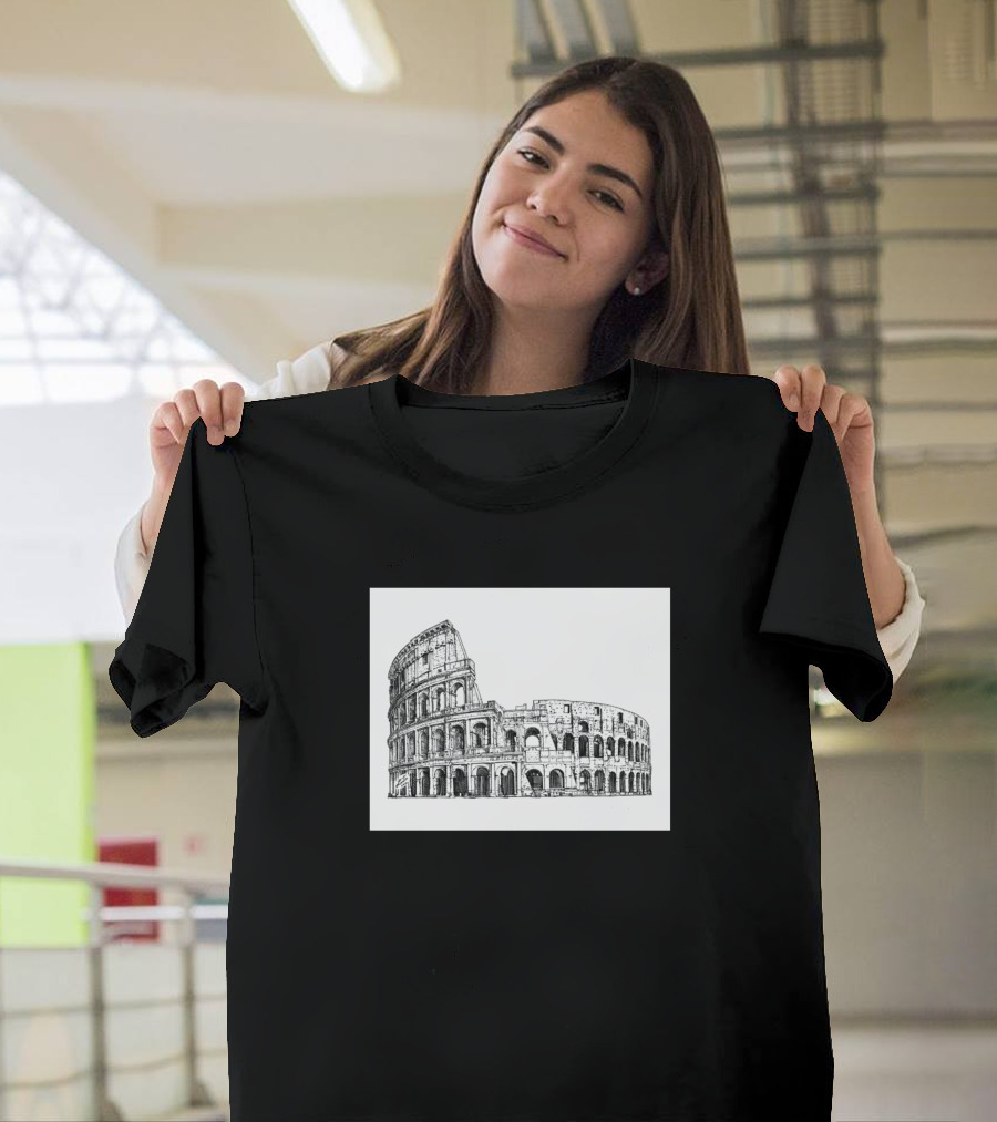 Colosseum Ink Painting T-Shirt
