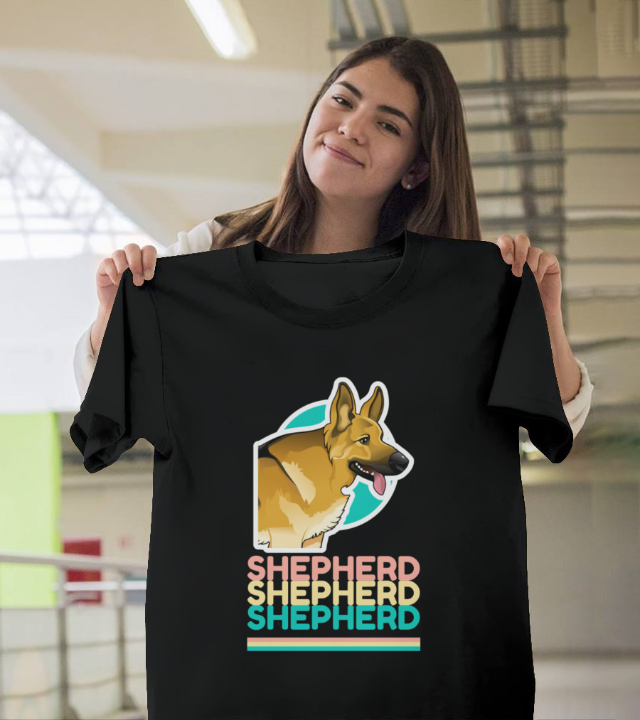 Shepherd Shepherd Shepherd Cute German Shepherd Dog T-Shirt