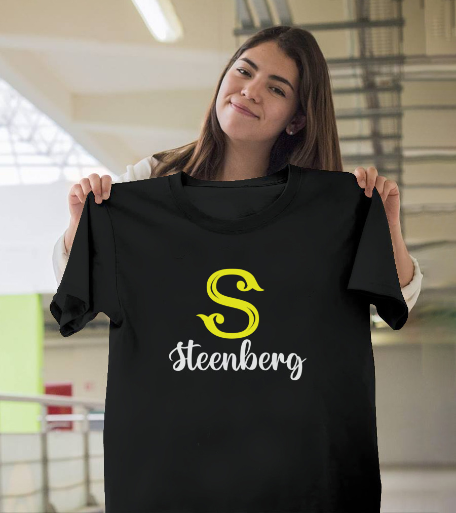 Steenberg Surname Yellow S Icon Typography T-Shirt