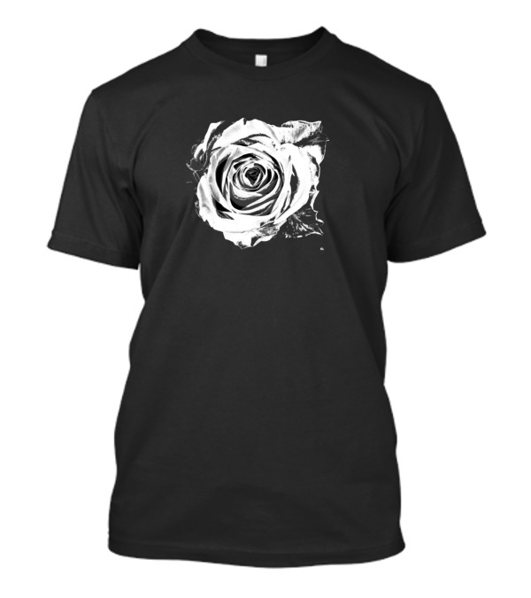 Wei E Rose Zum Einsteigerpreis Langarm Weißer Vintage Rosenprint Langärmeliges T-Shirt