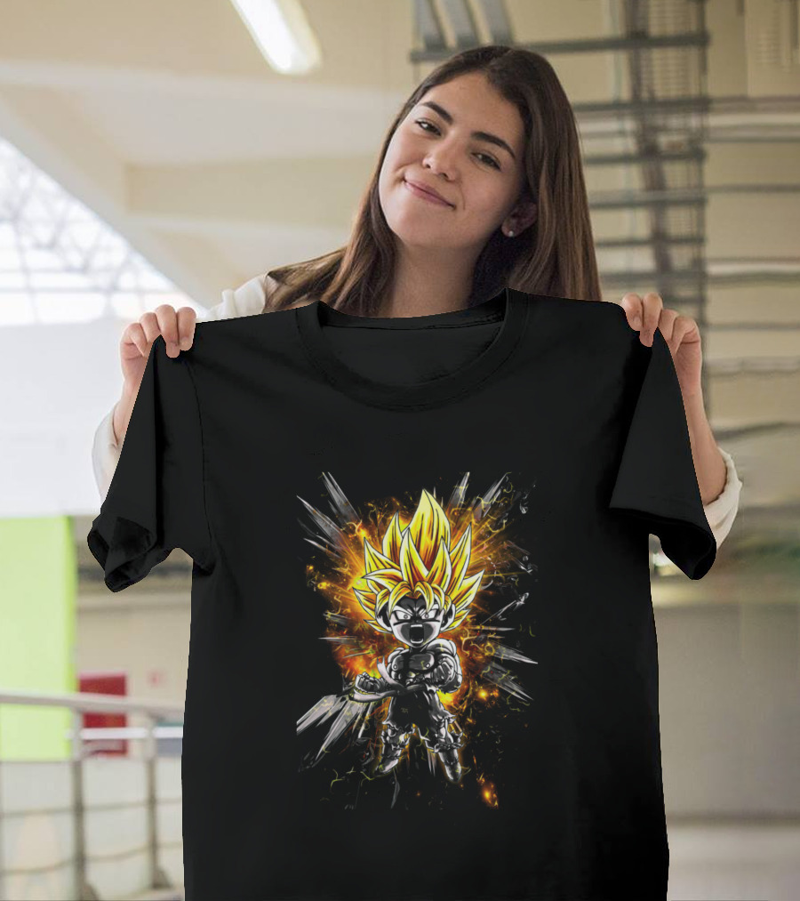 Super Saiyan Goku Explosion Burst T-Shirt