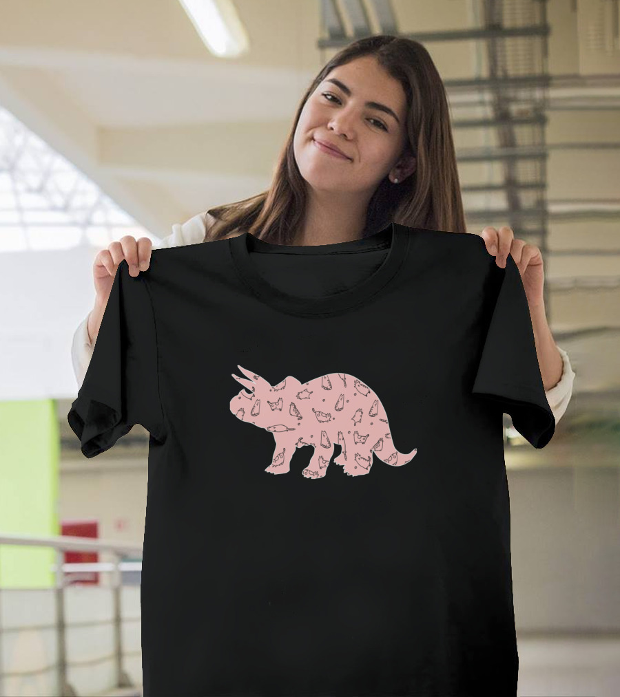 Dinosaur Triceratops Food T-Shirt
