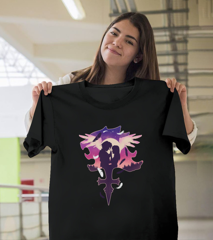 Eyes On Me Starry Silhouette Embrace T-Shirt