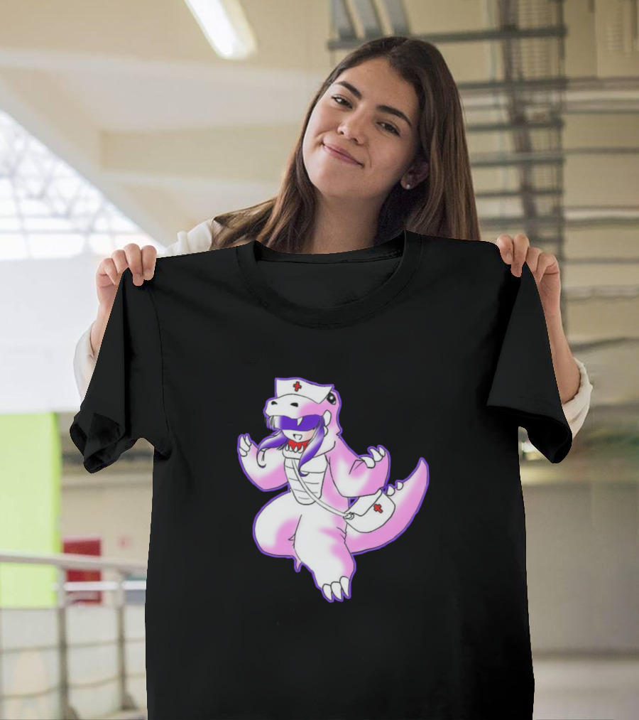 Kuroko Dinosaur Nurse Costume with Bag and Cap T-Shirt