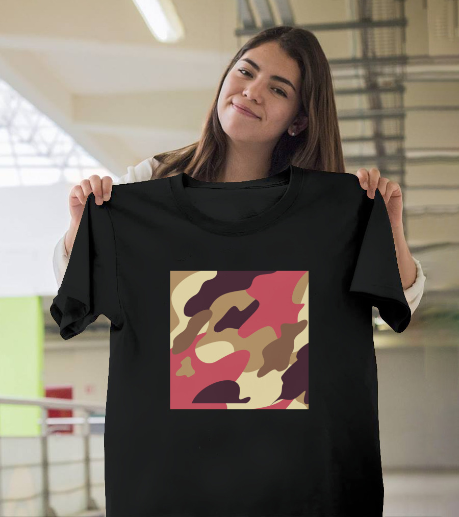 Raspberry Chocolate Camouflage T-Shirt