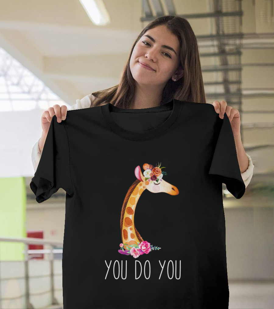 You Do You Giraffe Flower Crown T-Shirt