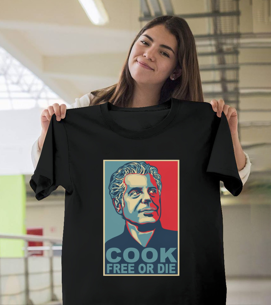 Anthony Bourdain Cook Free Or Die Retro Pop T-Shirt
