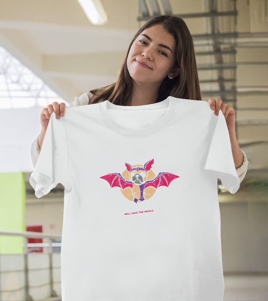 Bat Pug Will Save the World T-Shirt