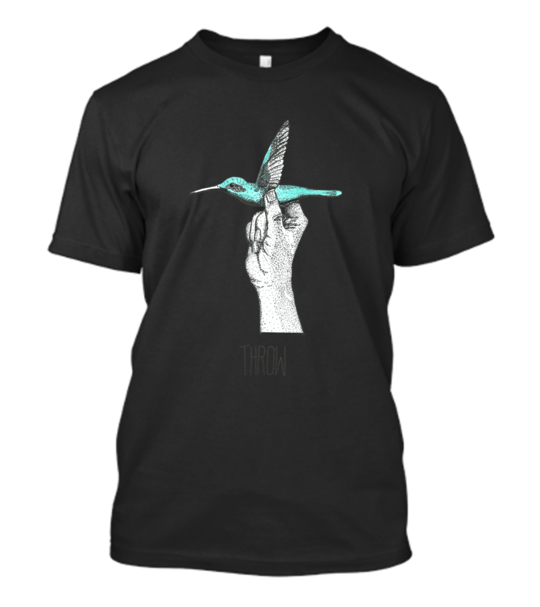 Humming Bird Dart Throw Hand T-Shirt