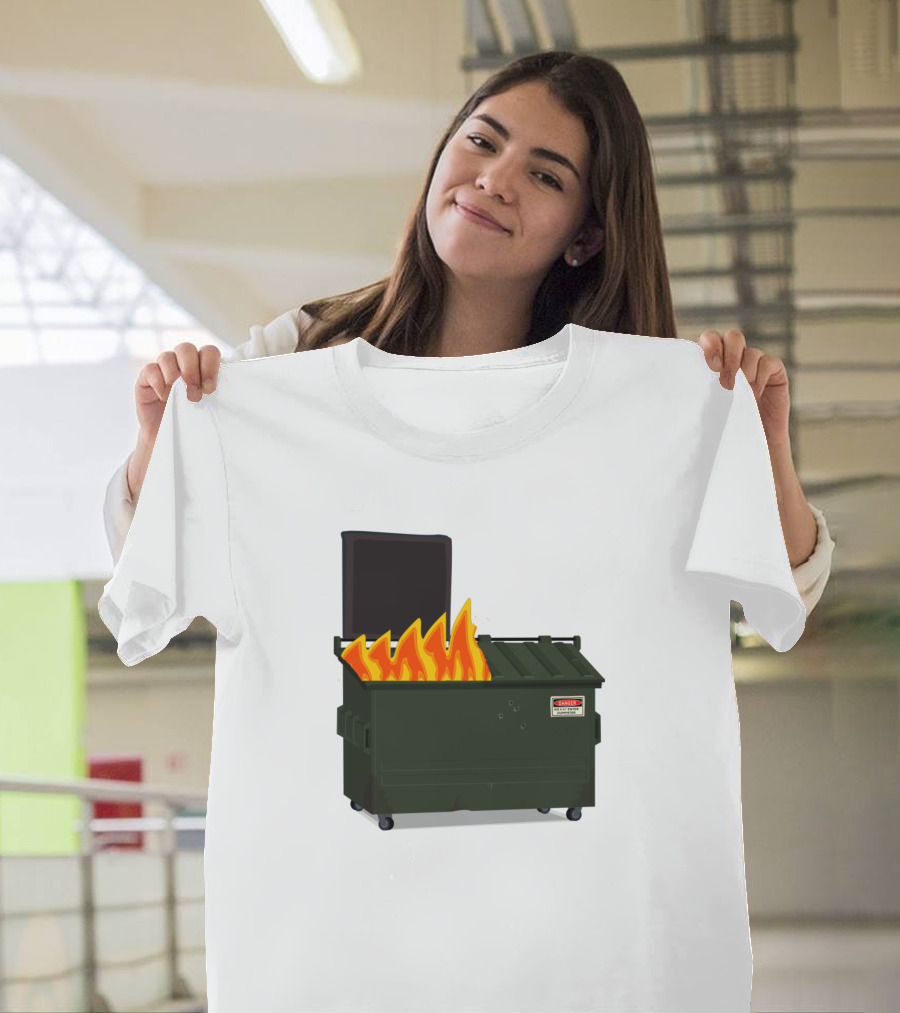 Dumpster Fire Warning Flammable T-Shirt