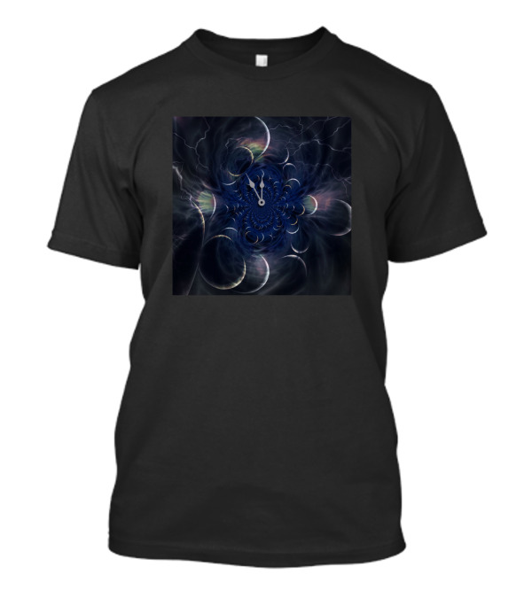 Space Clock Eclipse Fractal T-Shirt