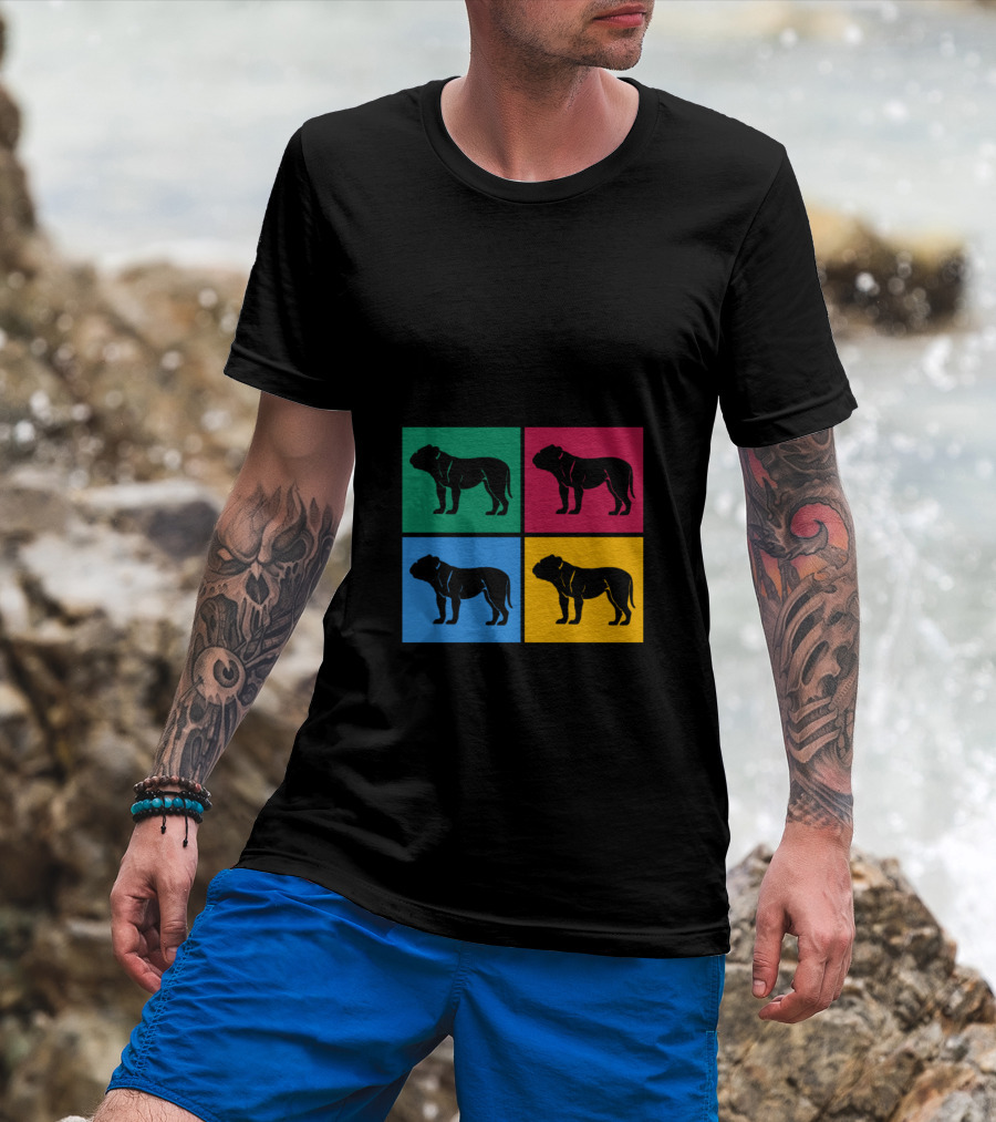 Tell Your Bulldog I Said Hi Colorful Pop Art Bulldog T-Shirt