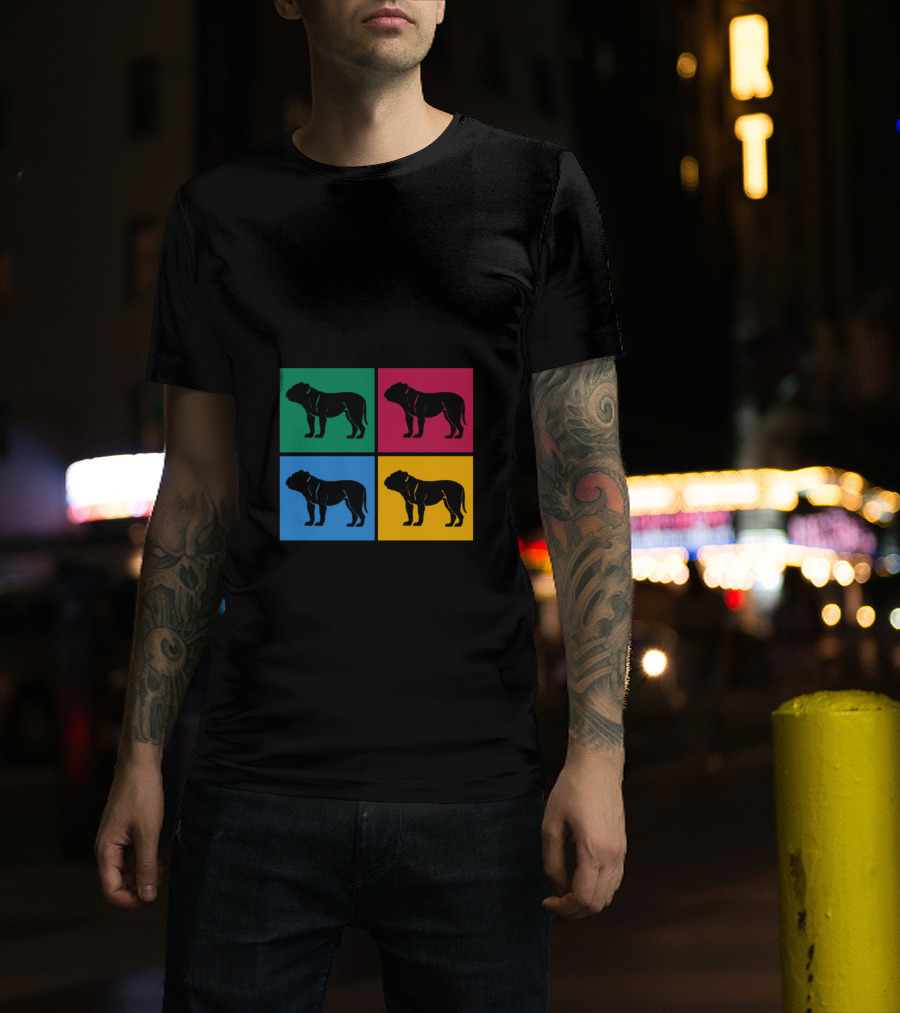 Tell Your Bulldog I Said Hi Colorful Pop Art Bulldog T-Shirt