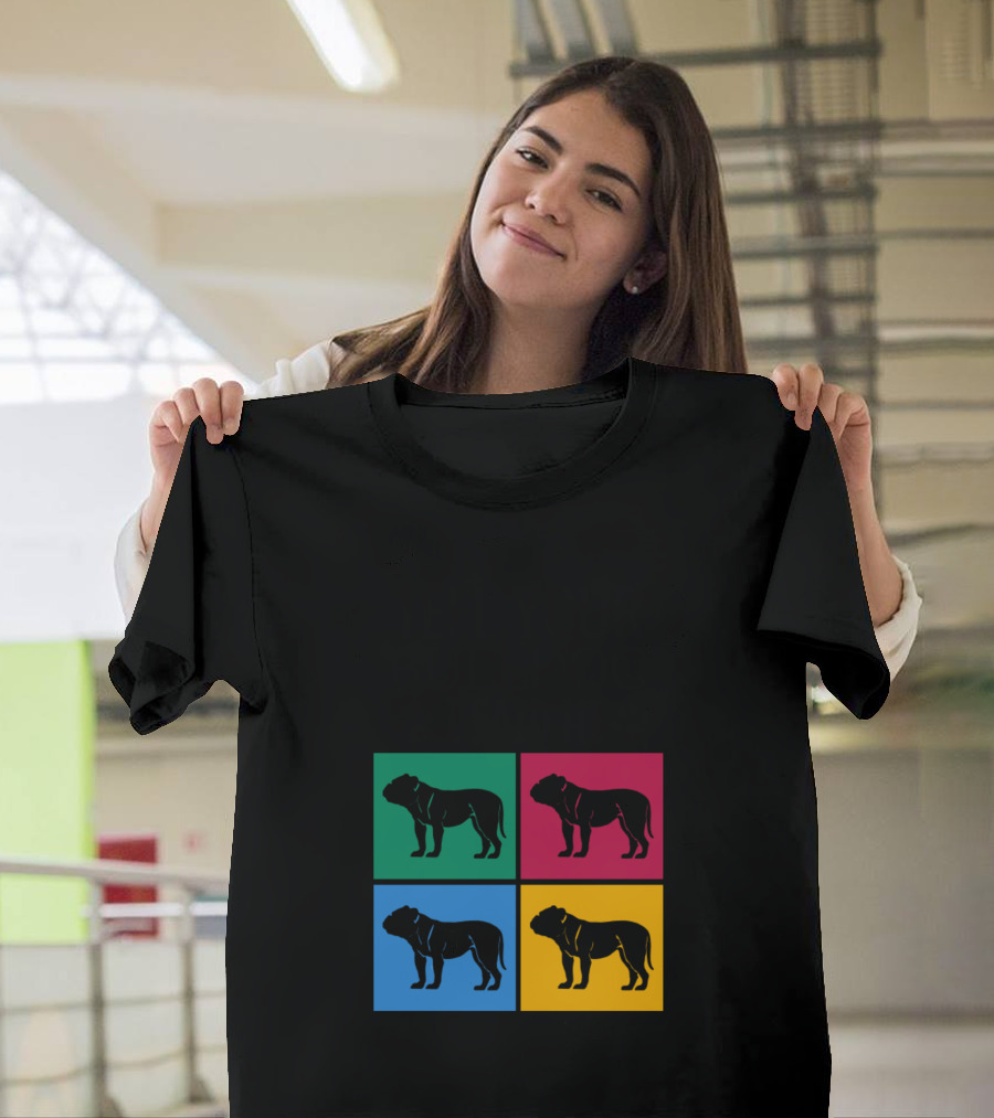 Tell Your Bulldog I Said Hi Colorful Pop Art Bulldog T-Shirt