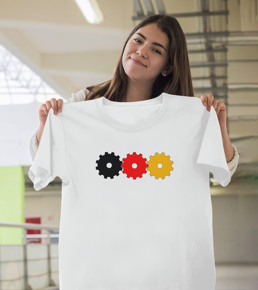 Deutschland Black Red Yellow Gear T-Shirt