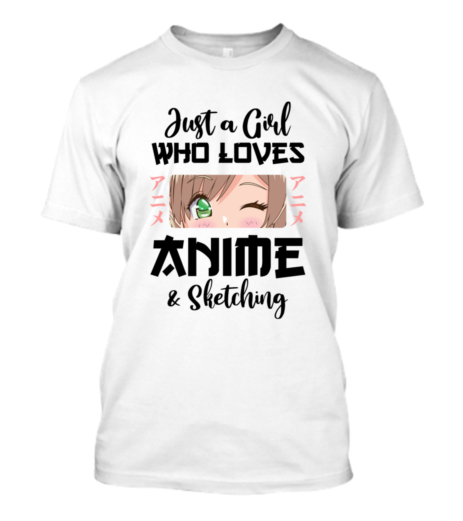 Just A Girl Who Loves Anime Sketching T-Shirt