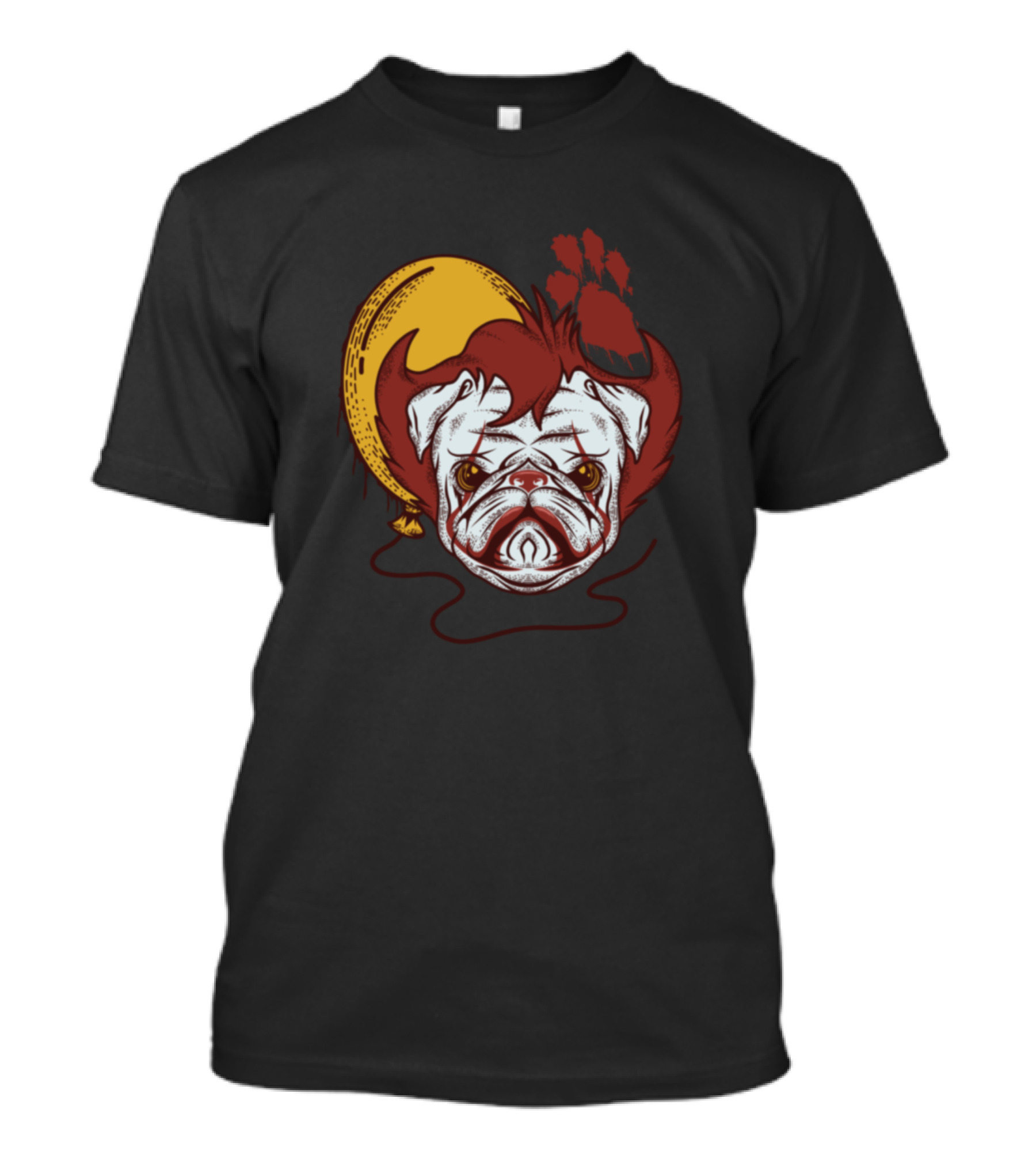 My Scary Pug Pennywise Balloon Mashup T-Shirt