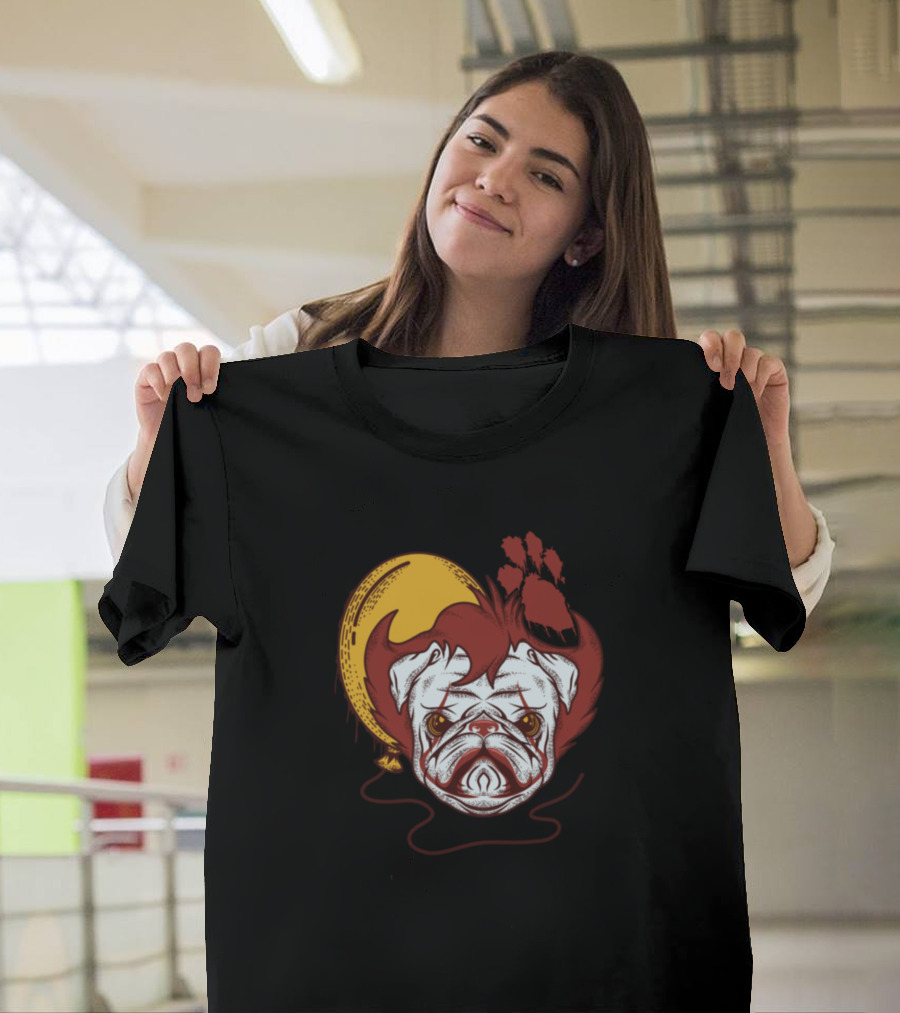 My Scary Pug Pennywise Balloon Mashup T-Shirt