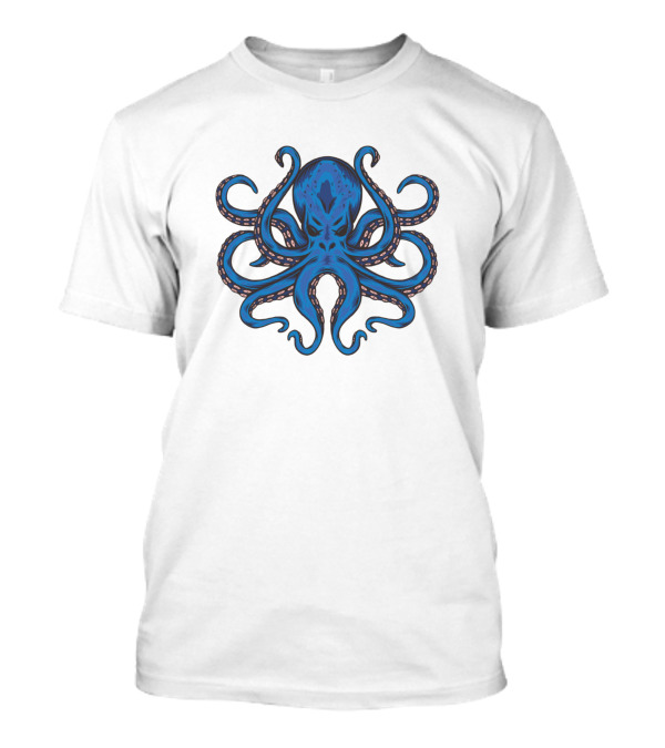 Octopus Tentacles Blue Sea Animal T-Shirt